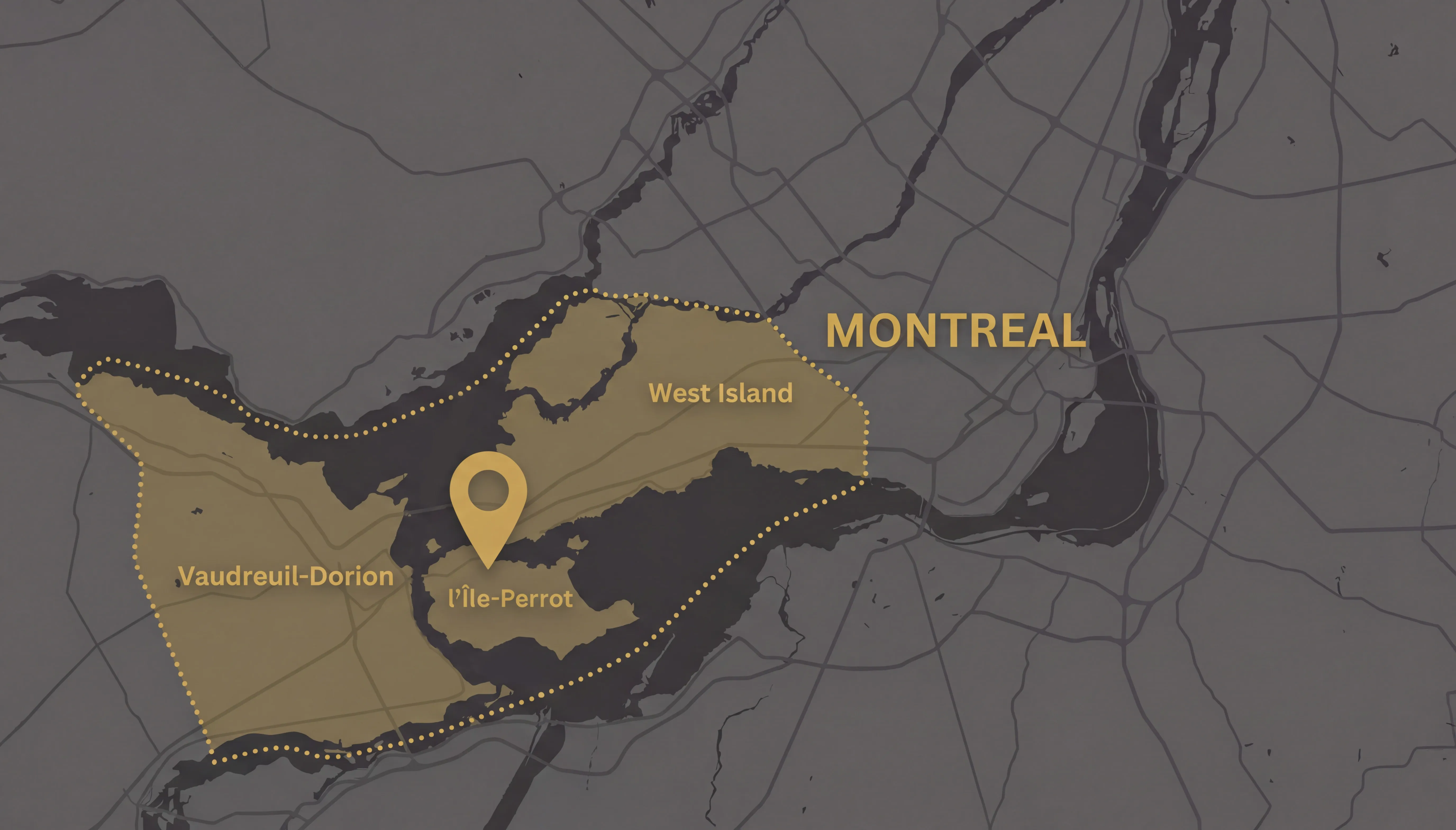 Carte de service de l'Île-Perrot par entrepreneur général